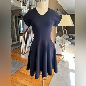 Burberry London Navy Asymmetrical Dress